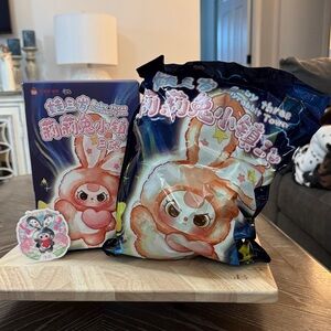 Baby Three Cute Bunny Snack Pack with Sticker